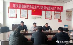 曲阜文旅集團(tuán)黨委召開黨史學(xué)習(xí)教育專題民主生